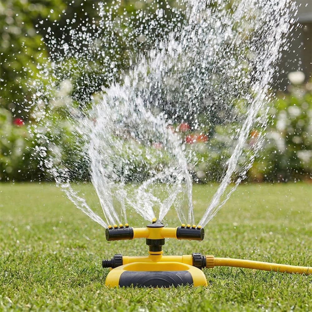 Gardening Tools Plastic - رشاش مياه دوار أوتوماتيكي 360 درجة