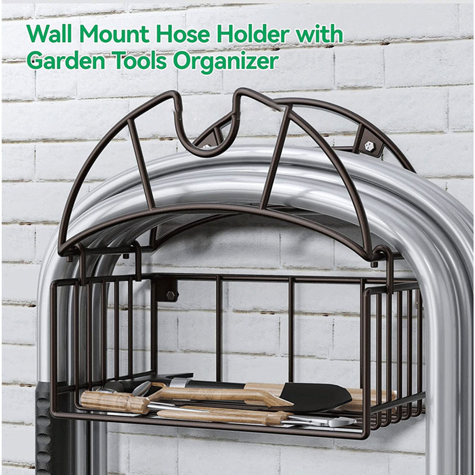 Gardening Tools Rack - حامل خرطوم حديقة مثبت على الحائط