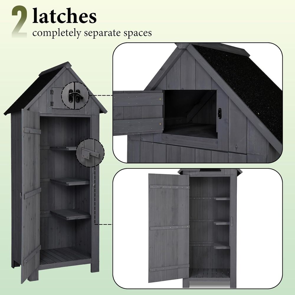 مخزن خشبي خارجي، خزانة أدوات ل - مراجعة Gardening Tools Organizer وسعره