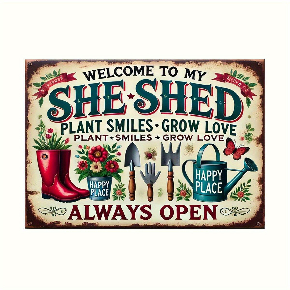 لافتة حديقة معدنية بتصميم ريفي - مراجعة Gardening Tools Required وسعره