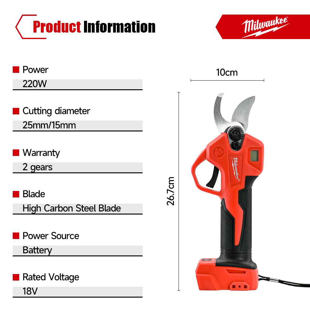 مقص تقليم كهربائي بدون فرشاة م - مراجعة Gardening Tools Wholesale وسعره