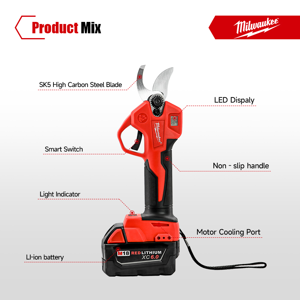مقص تقليم كهربائي بدون فرشاة م - مراجعة Gardening Tools Wholesale وسعره