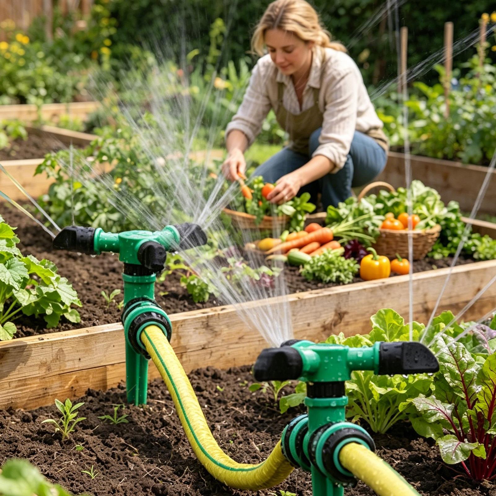 رشاش مياه دوار أوتوماتيكي لري  - مراجعة Gardening Tools Plastic وسعره