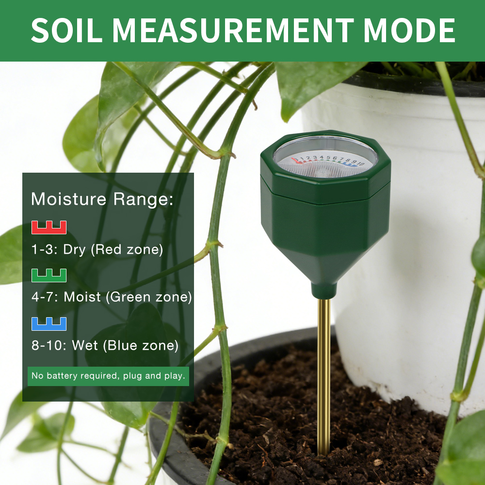 جهاز قياس رطوبة التربة لا يحتا - مراجعة Gardening Tools Required وسعره