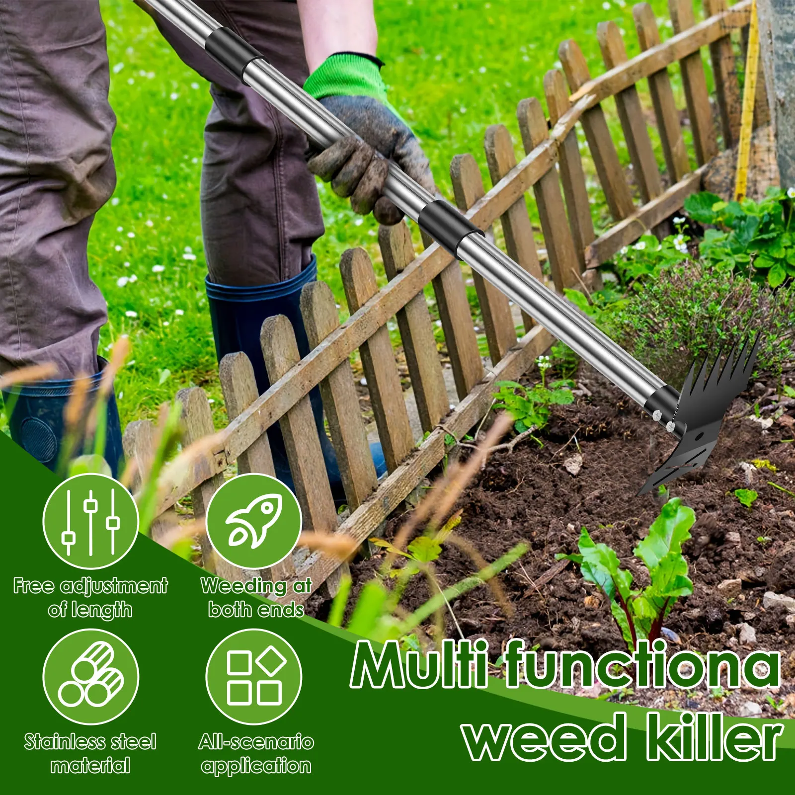 حديقة القش أشعل النار الفولاذ  - مراجعة Gardening Tools To Remove Weeds وسعره