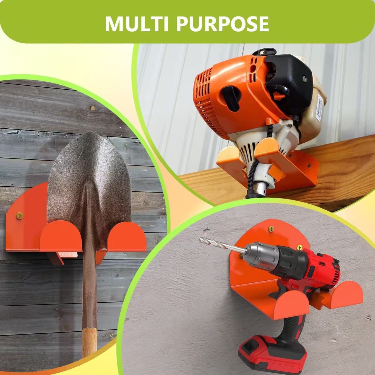 رف معدني معلق بتصميم بسيط - رف - مراجعة Gardening Tools Rack وسعره