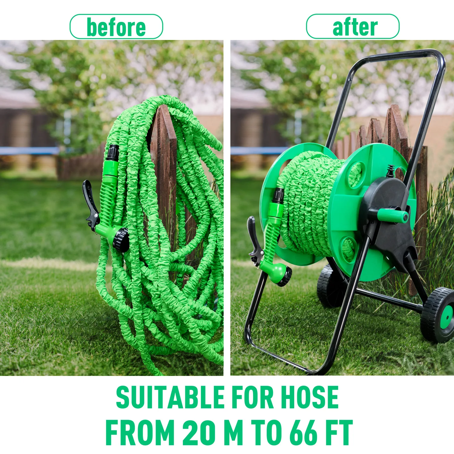 حامل تخزين أنابيب المياه الفاخ - مراجعة Gardening Tools Rack وسعره