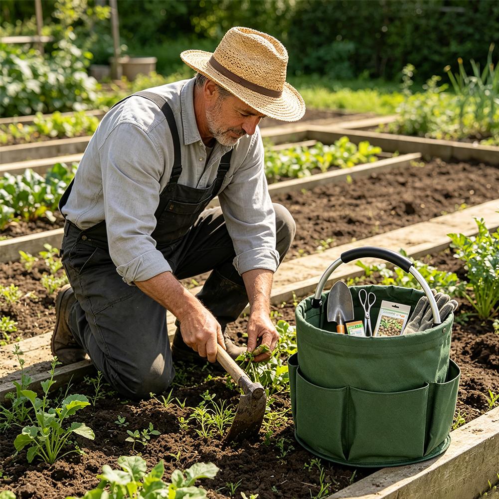 حقيبة تخزين متعددة الجيوب كبير - مراجعة Gardening Tools Toys وسعره