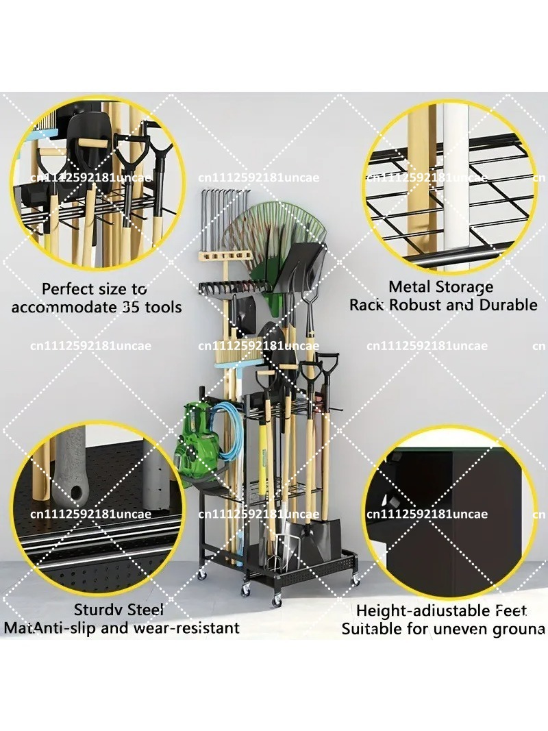 منظم أدوات الحديقة، رف متين مت - مراجعة Gardening Tools Organizer وسعره