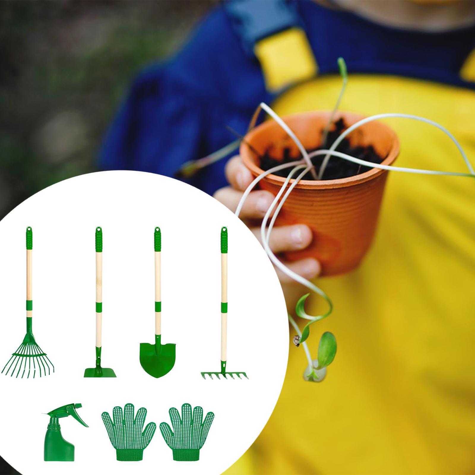 6x أطفال طقم أدوات البستنة في  - مراجعة Gardening Tools Set Gift وسعره