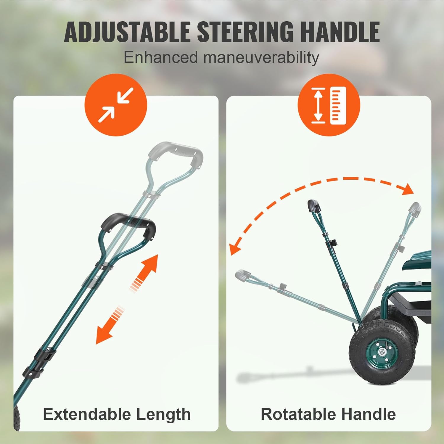 عربة حديقة متحركة مع مقعد عمل  - مراجعة Gardening Tools Uses وسعره