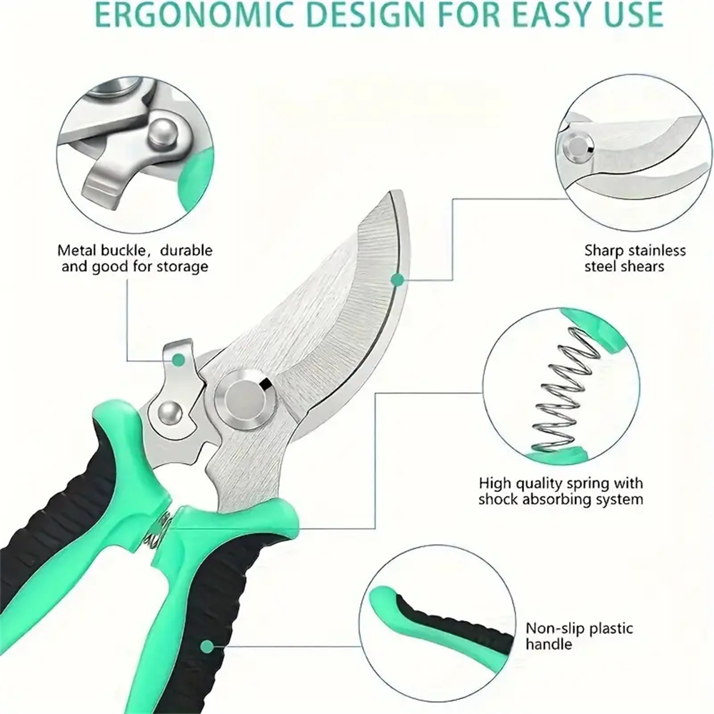 مقص تقليم من الفولاذ المقاوم ل - مراجعة Gardening Tools Scissors وسعره