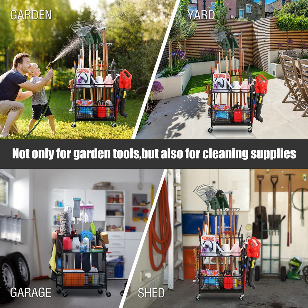 منظم أدوات الحديقة، حامل أدوات - مراجعة Gardening Tools Organizer وسعره