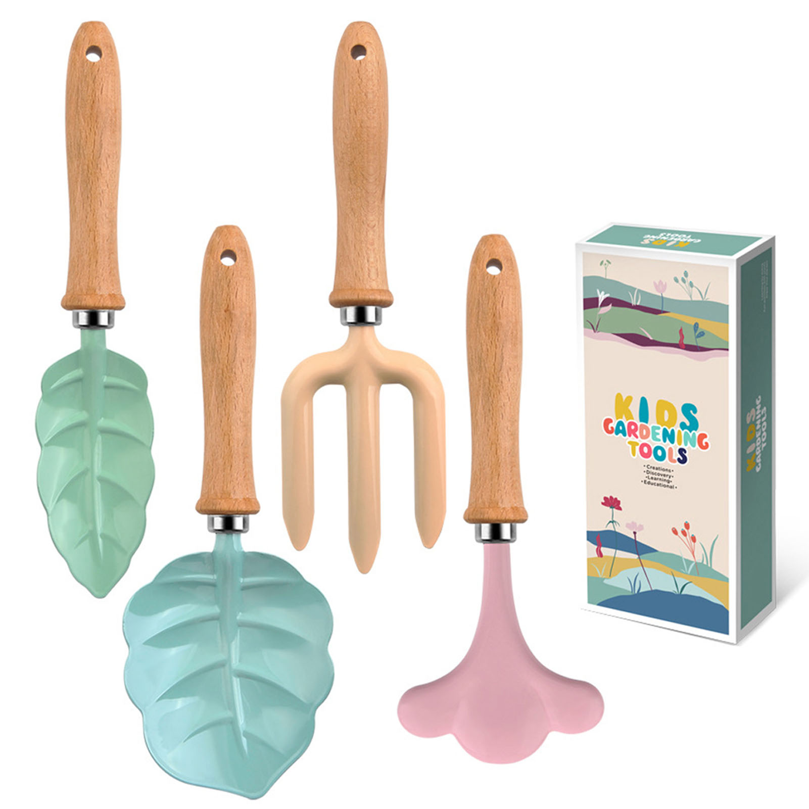 مجموعة أدوات آمنة ملونة للأطفا - مراجعة Gardening Tools Set Gift وسعره