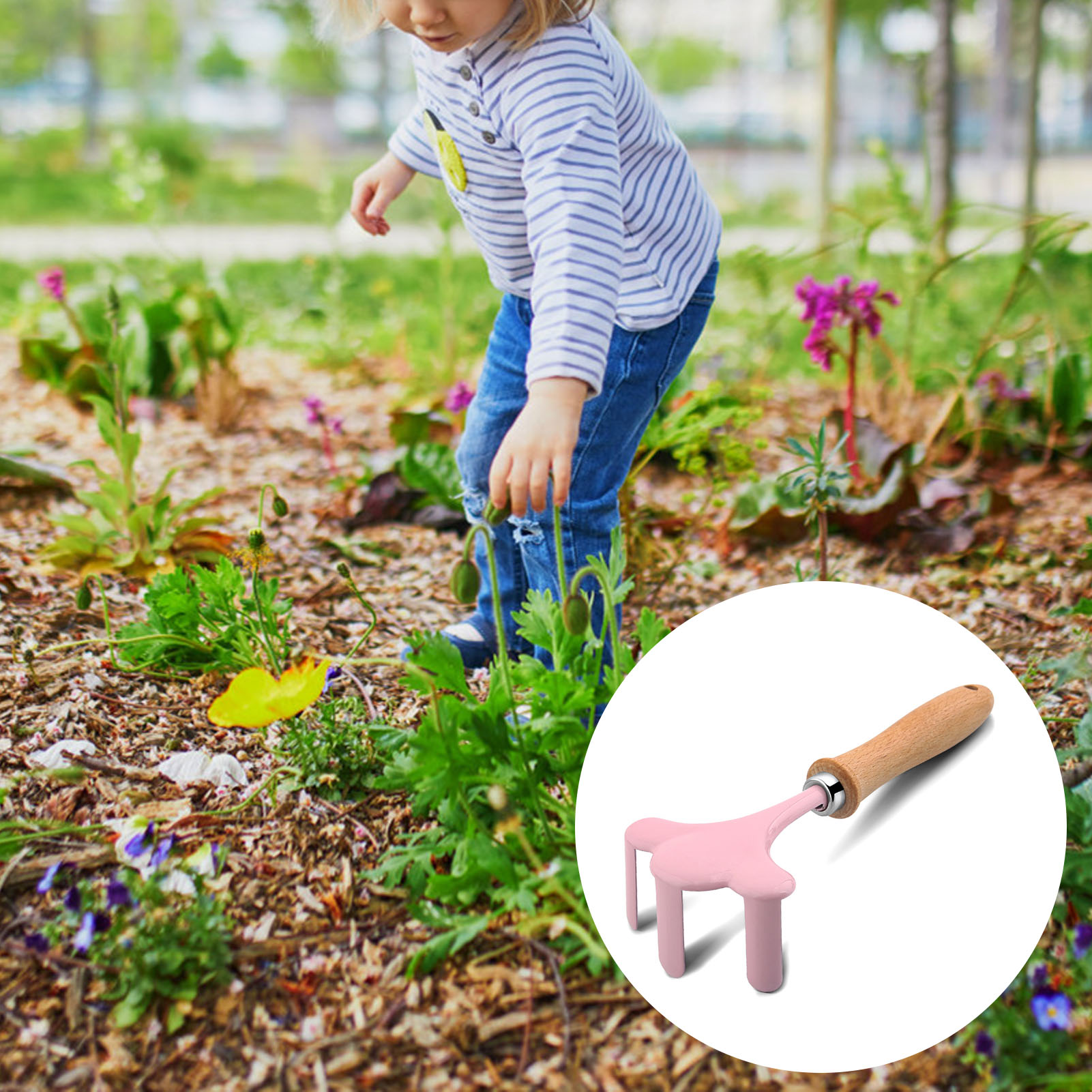 مجموعة أدوات آمنة ملونة للأطفا - مراجعة Gardening Tools Set Gift وسعره