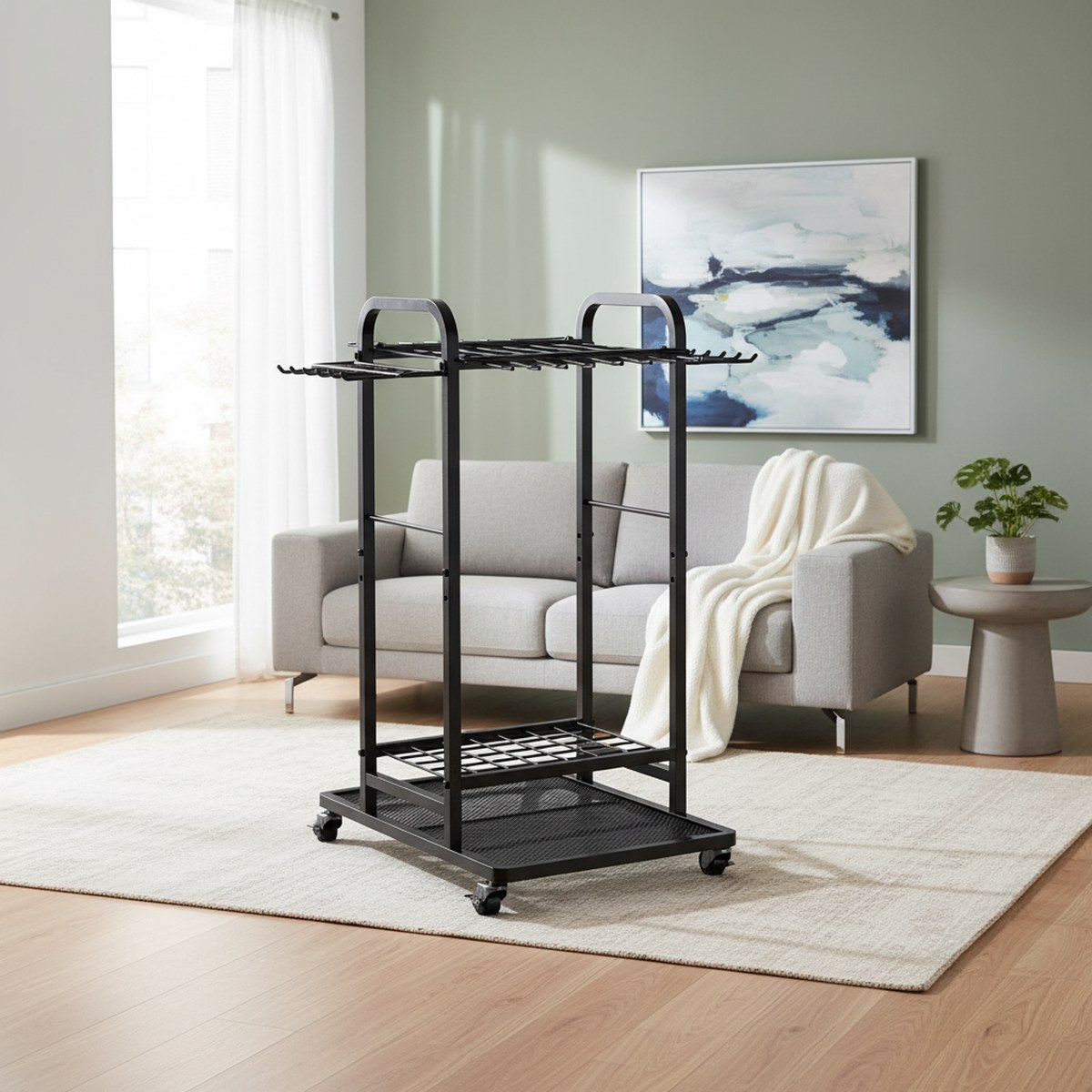 عربة أدوات حدائق متينة بثلاث ط - مراجعة Gardening Tools Rack وسعره
