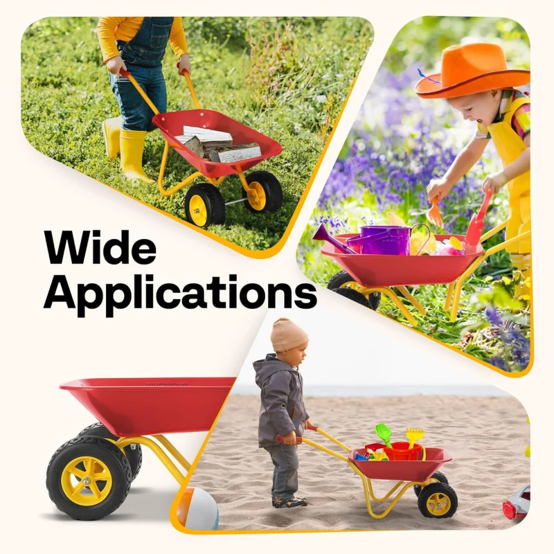 عربة يد للأطفال مع مجموعة أدوا - مراجعة Gardening Tools Set Gift وسعره