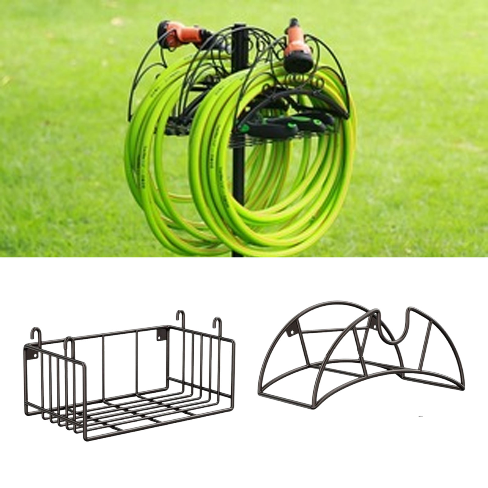 حامل خرطوم حديقة مثبت على الحا - مراجعة Gardening Tools Rack وسعره